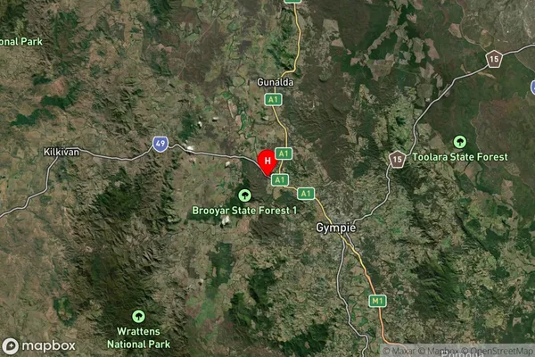 Bells Bridge,Queensland Satellite Map