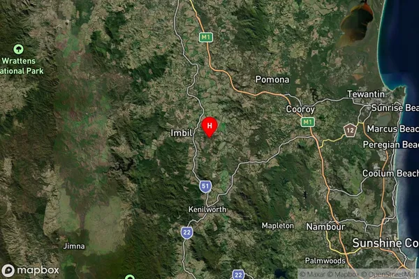 Bollier,Queensland Satellite Map