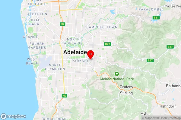 Glenside,South Australia Area Map