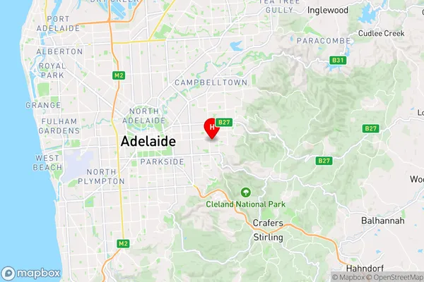 Erindale,South Australia Area Map