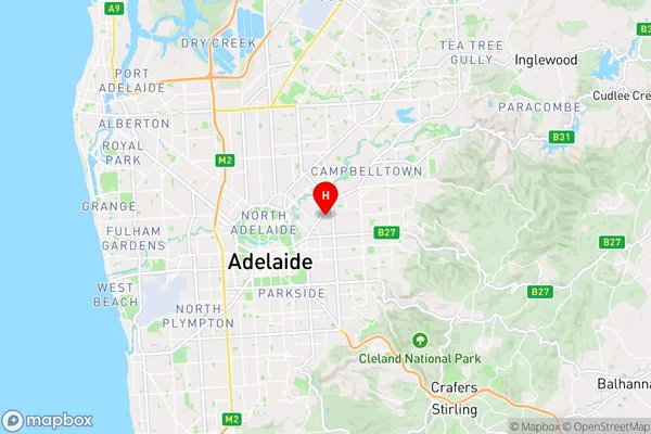 Evandale,South Australia Area Map