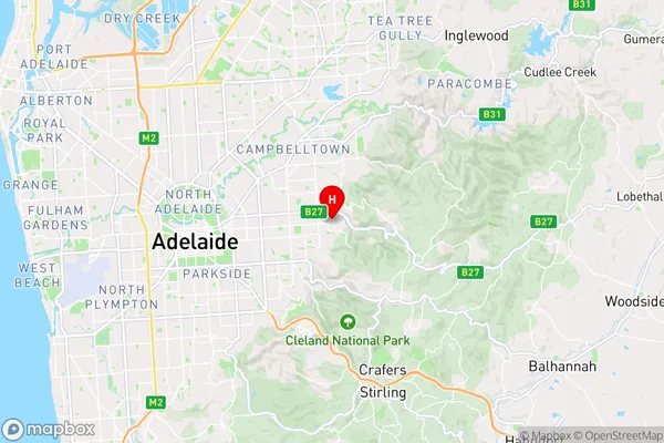 Auldana,South Australia Area Map