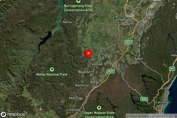 Thirlmere,New South Wales Satellite Map