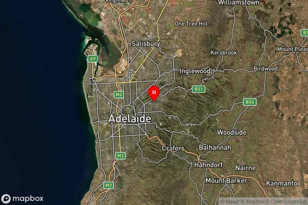 Hectorville,South Australia Satellite Map