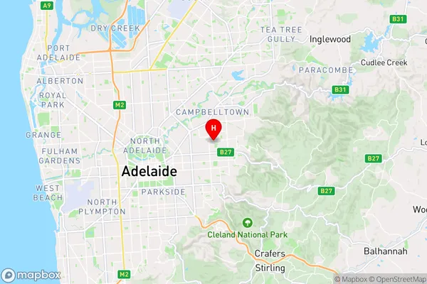 Tranmere,South Australia Area Map