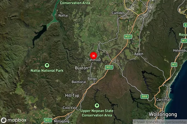 Tahmoor,New South Wales Satellite Map