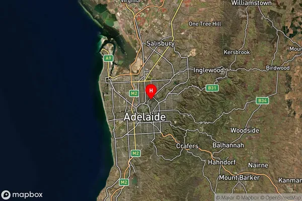 Walkerville,South Australia Satellite Map