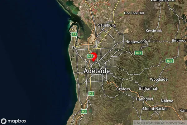 Ovingham,South Australia Satellite Map