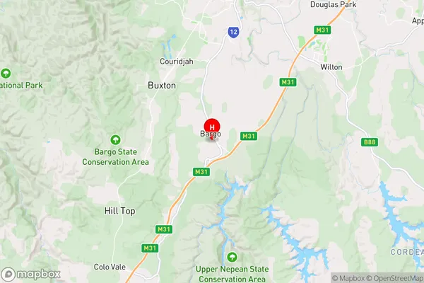 Bargo,New South Wales Area Map