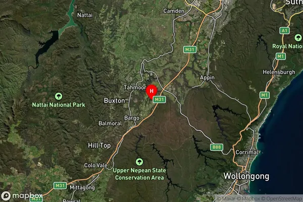 Pheasants Nest,New South Wales Satellite Map