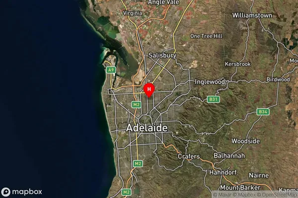 Enfield,South Australia Satellite Map