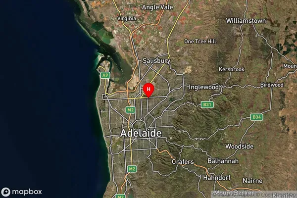 Northfield,South Australia Satellite Map