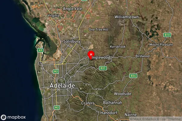 Vista,South Australia Satellite Map