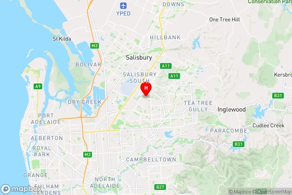 Para Hills,South Australia Area Map