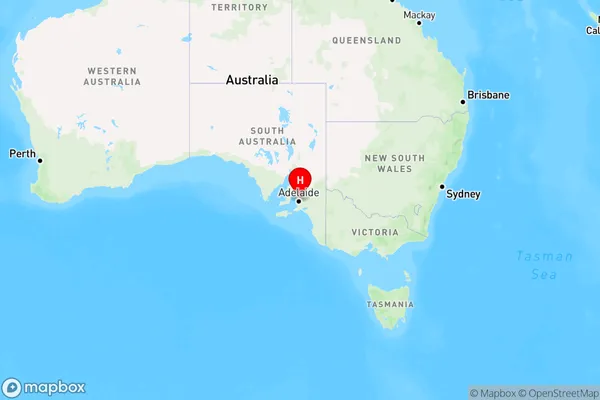 St Agnes,South Australia Region Map