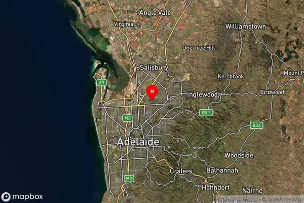 Walkley Heights,South Australia Satellite Map