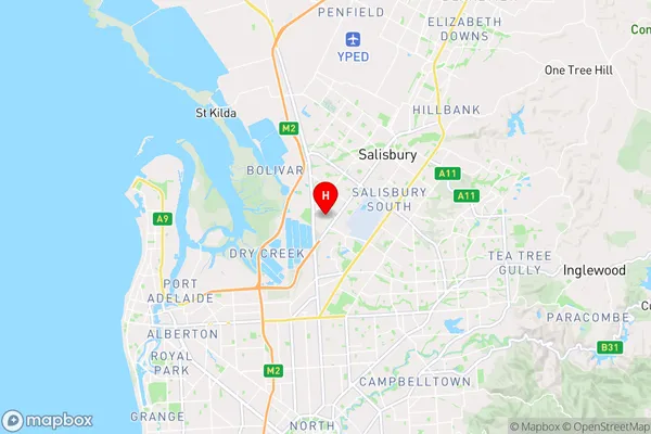 Green Fields,South Australia Area Map