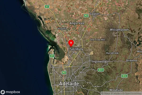 Paralowie,South Australia Satellite Map