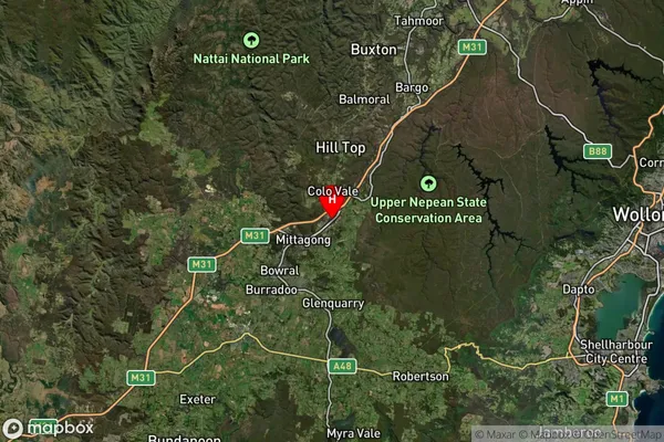 Braemar,New South Wales Satellite Map