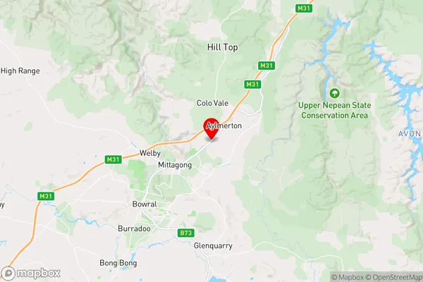 Braemar,New South Wales Area Map