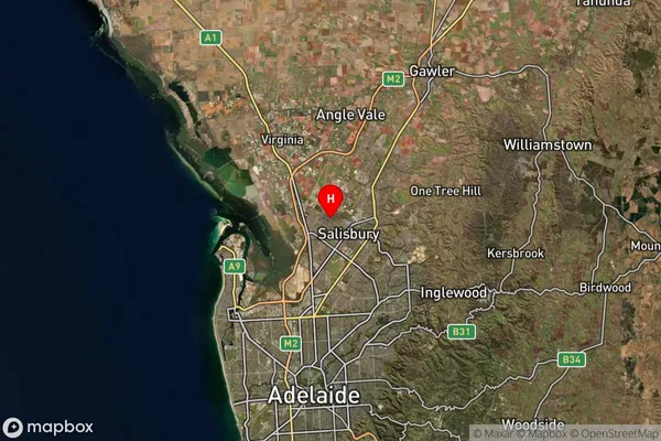 Salisbury North Whites Road,South Australia Satellite Map