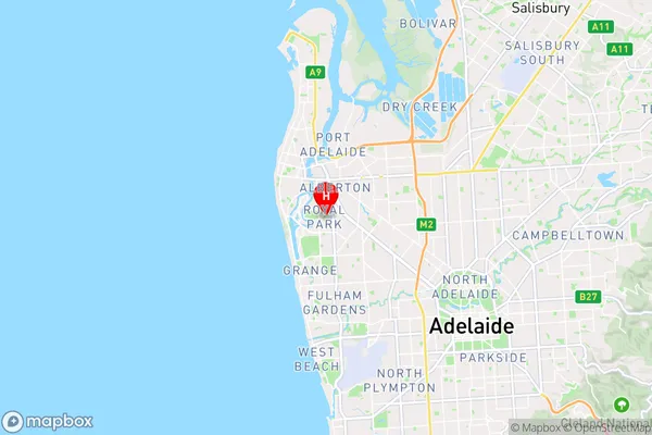 Royal Park,South Australia Area Map