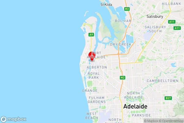 Port Adelaide,South Australia Area Map