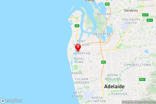 Port Adelaide Bc,South Australia Area Map