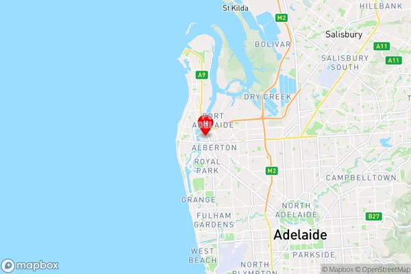 Port Adelaide Dc,South Australia Area Map