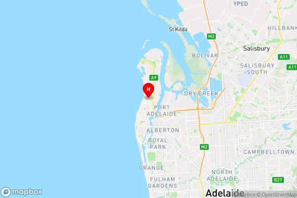 Largs Bay,South Australia Area Map