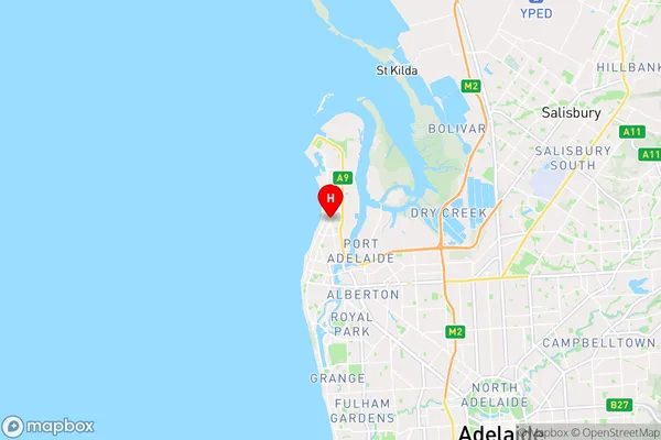 Largs North,South Australia Area Map