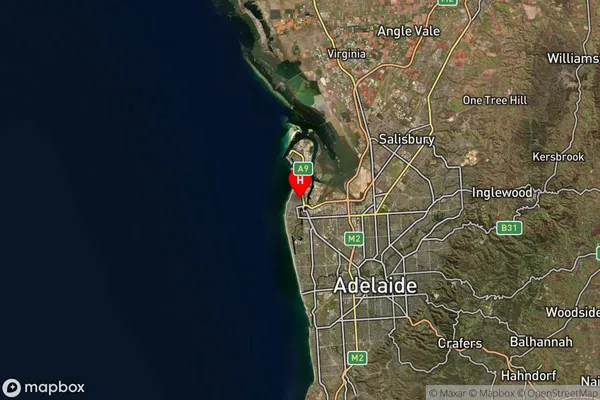 Peterhead,South Australia Satellite Map