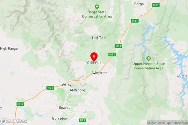 Colo Vale,New South Wales Area Map