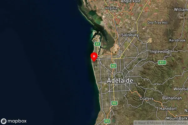 West Lakes Shore,South Australia Satellite Map