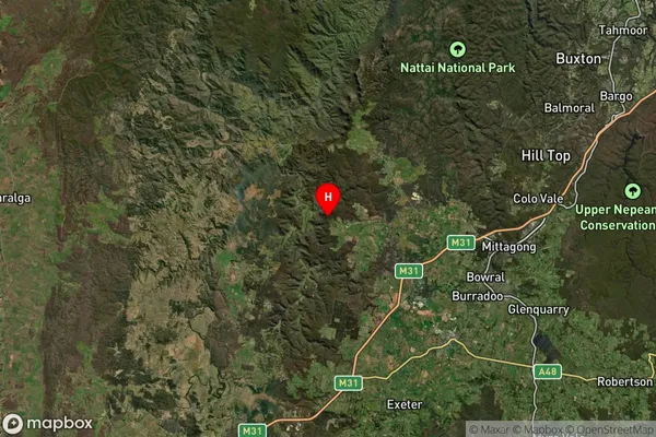 Joadja,New South Wales Satellite Map