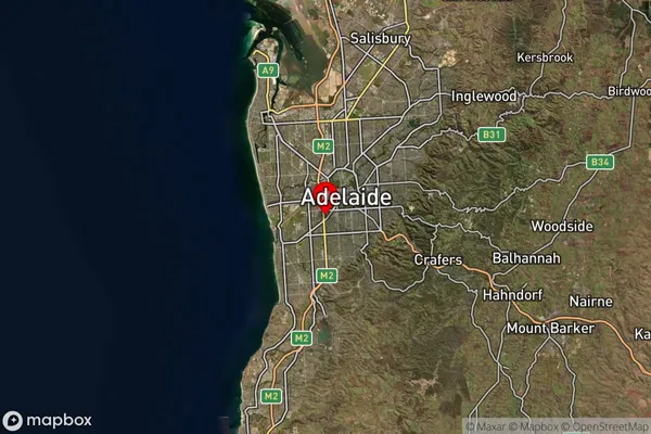 Ashford,South Australia Satellite Map