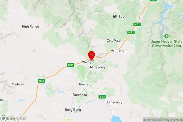 Welby,New South Wales Area Map