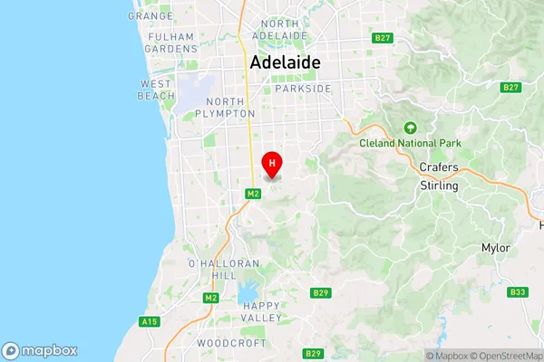 Pasadena,South Australia Area Map