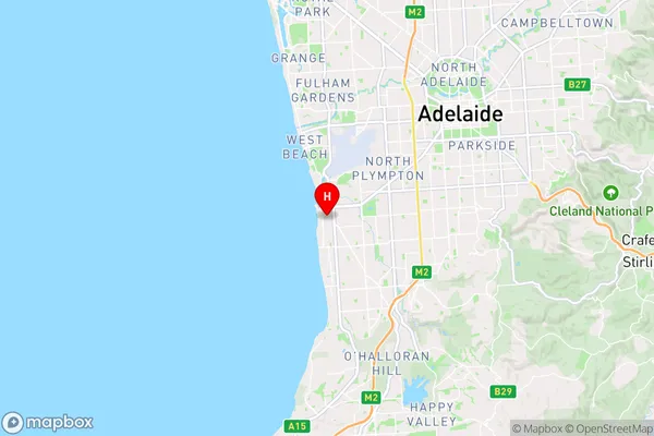 Glenelg,South Australia Area Map