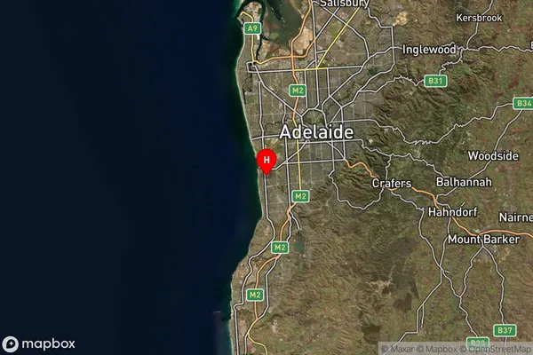 Glenelg East,South Australia Satellite Map