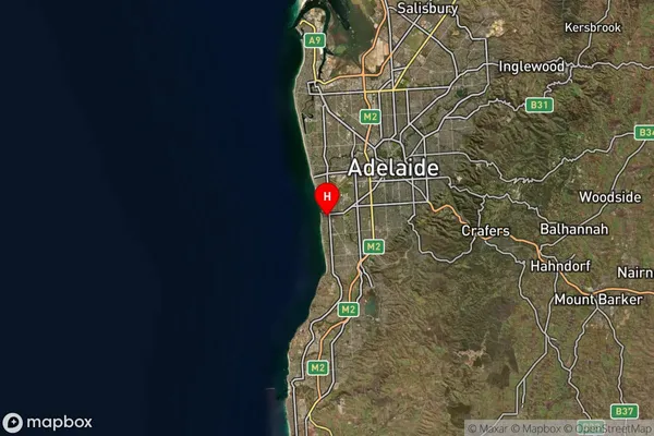 Glenelg Jetty Road,South Australia Satellite Map