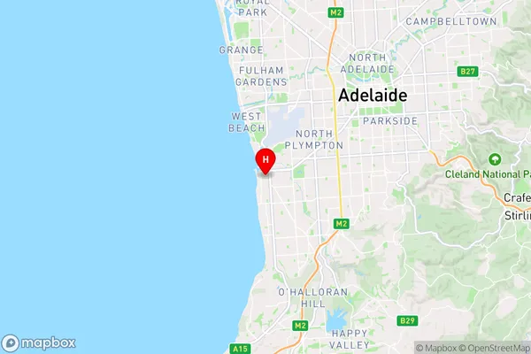 Glenelg Jetty Road,South Australia Area Map