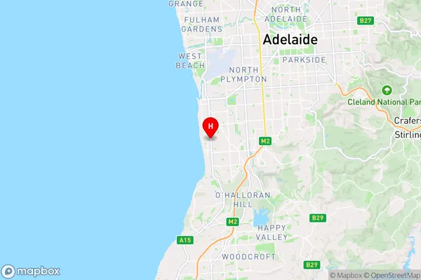 Hove,South Australia Area Map