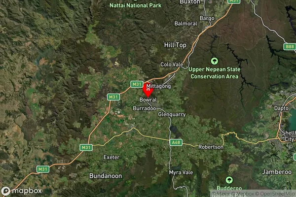 Bong Bong,New South Wales Satellite Map