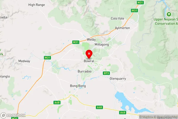 Bong Bong,New South Wales Area Map