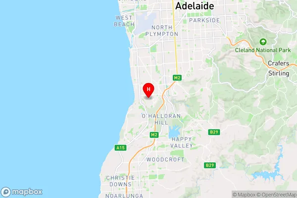 Seaview Downs,South Australia Area Map