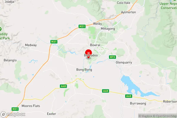 Burradoo,New South Wales Area Map