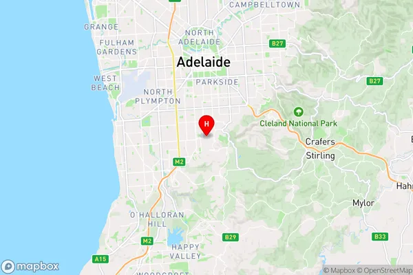 Clapham,South Australia Area Map