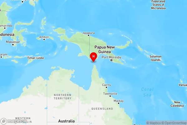 Mulgrave Island,Queensland Region Map