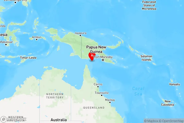 Murray Island,Queensland Region Map